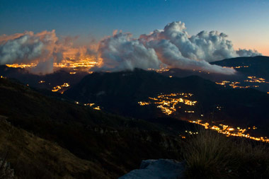 Tramonto Pasquale dai monti Brembillesi - FOTOGALLERY